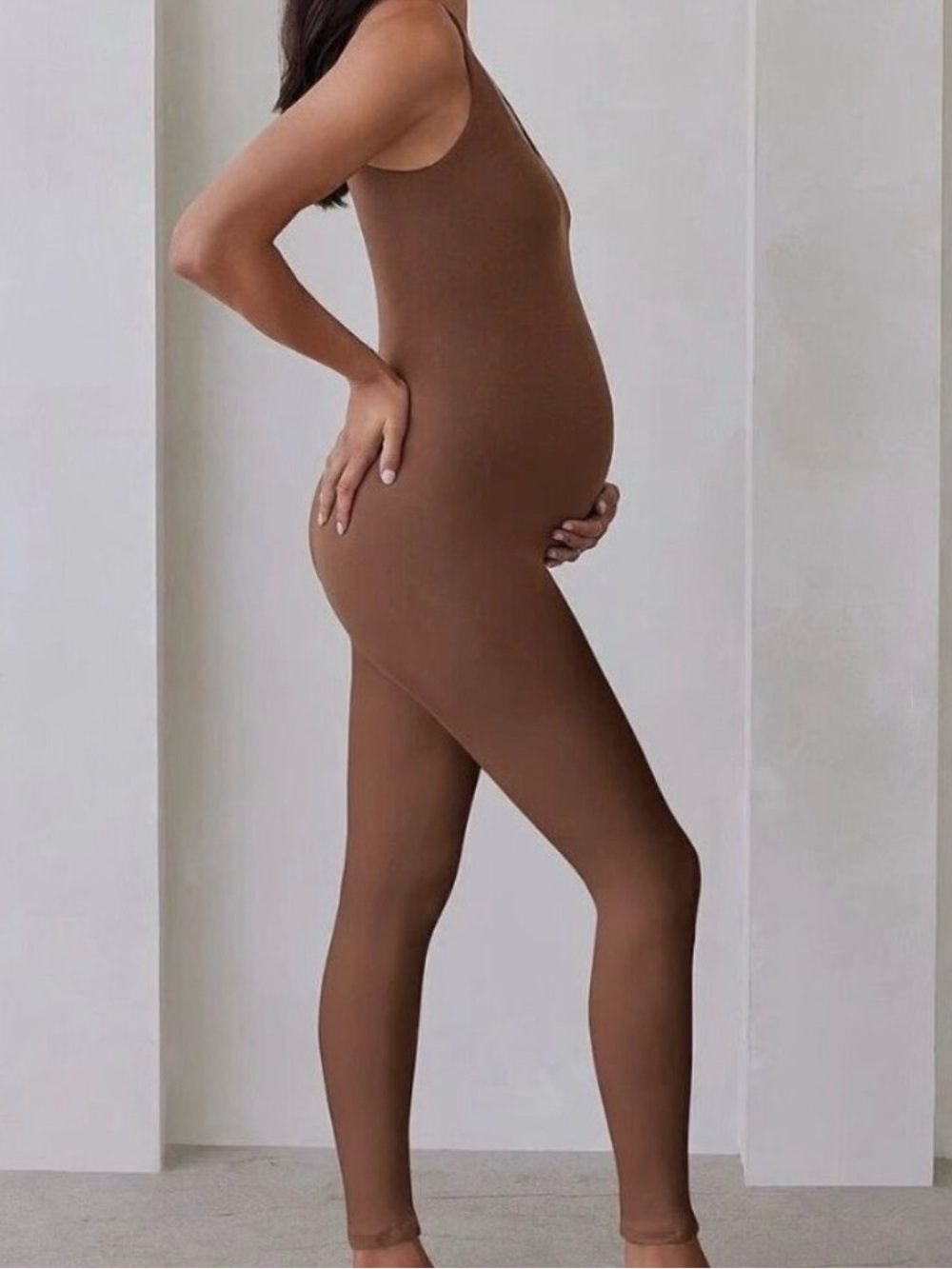 Bumpsuit Lucy Unitard Mocha Brown Size Medium